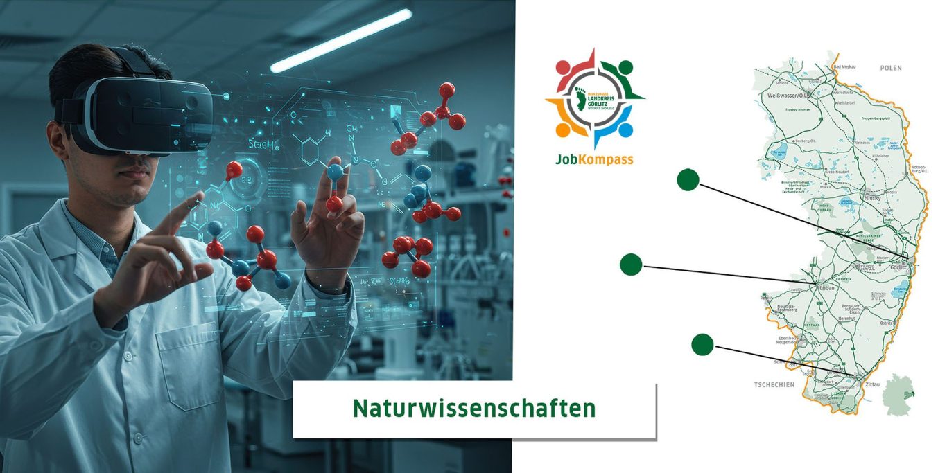Jobs für Berufe in Naturwissenschaften im Jobkompass Übersichtskarte Naturwissenschaften
