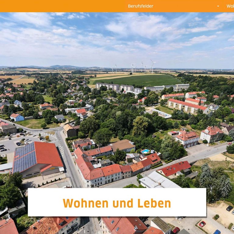 Wohngebiete in einer Stadt im Landkreis Görlitz