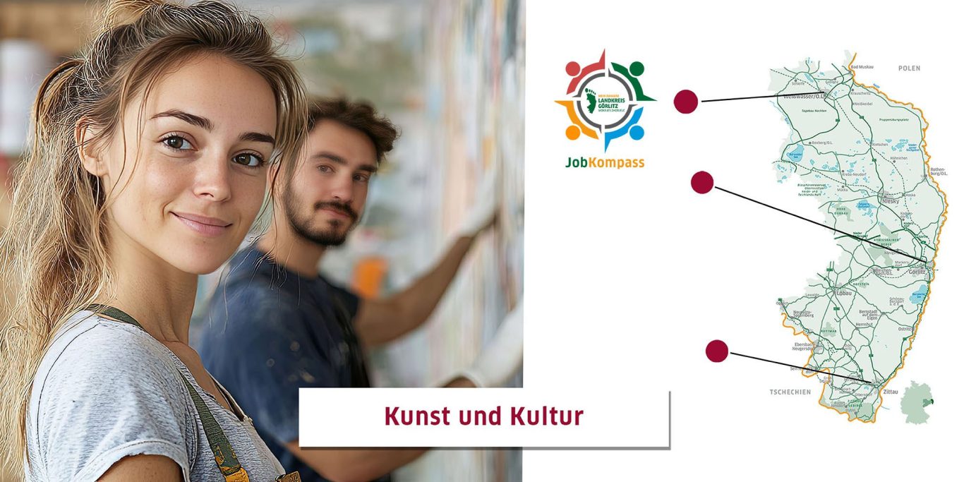 Jobs für Kunst, Kultur und Gestaltung im Jobkompass Übersichtskarte Kunst und Kultur