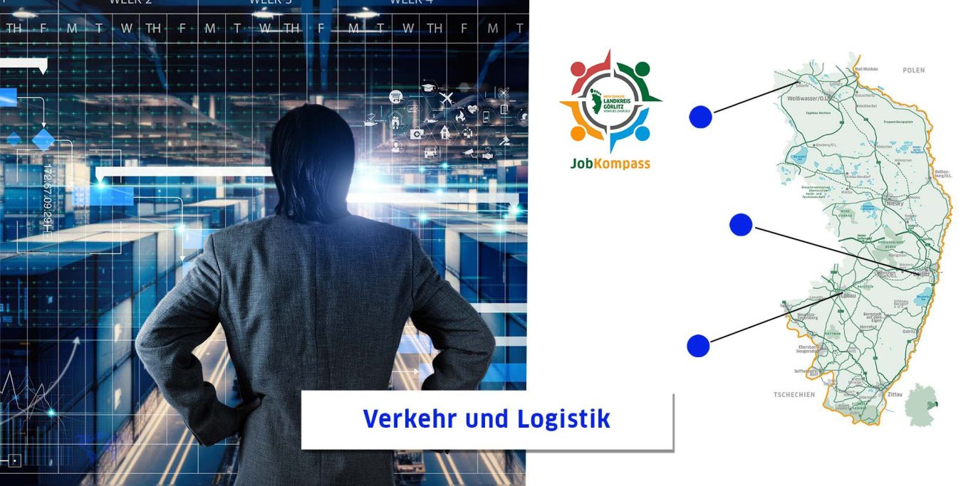 Verkehr und Logistik im Jobkompass Übersichtskarte Logistik