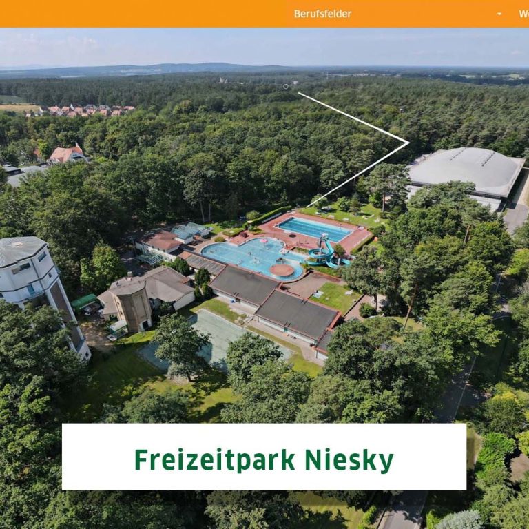 Luftbild vom Freizeitpark Niesky